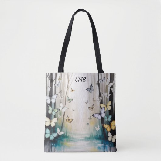 Personalisierte Schmetterlinge Subtil Tasche (Vorderseite)