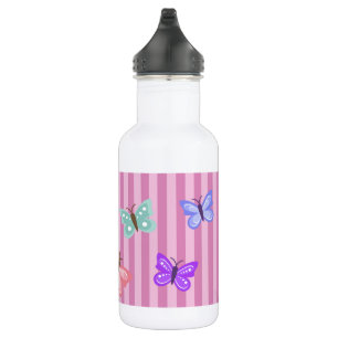 Personalisierte Schmetterlings-Wasser-Flasche Edelstahlflasche