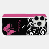 Personalisierte Schmetterlingsfliege Wirbel Cranbe Case-Mate iPhone Hülle (Rückseite (Horizontal))