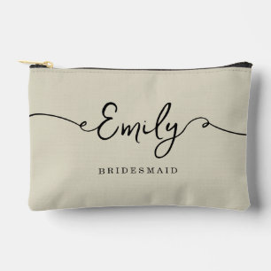Personalisierte Schminktasche Brautjungfern Gesche Zubehörtasche