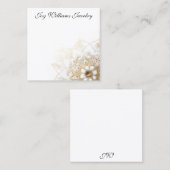 Personalisierte SchmuckEarring Card Quadratische Visitenkarte (Vorne/Hinten)