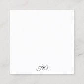 Personalisierte SchmuckEarring Card Quadratische Visitenkarte (Rückseite)