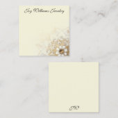 Personalisierte SchmuckEarring Card Quadratische Visitenkarte (Vorne/Hinten)