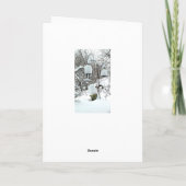 Personalisierte Schnee-Weihnachtskarte Wisconsins Feiertagskarte (Rückseite)