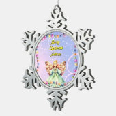 Personalisierte Schneeflocke Gerahmte Ornamente (Rechts)
