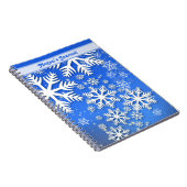 Personalisierte Schneeflocken und Stars Notizblock (Rechte Seite)