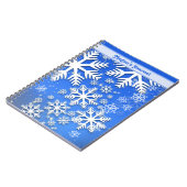 Personalisierte Schneeflocken und Stars Notizblock (Linke Seite)