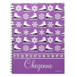 Personalisierte Schneeflocken und Zahl Notizblock