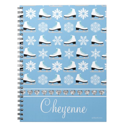 Personalisierte Schneeflocken und Zahl Notizblock (Vorderseite)