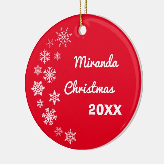 Personalisierte Schneeflocken Weihnachtsschmuck (Links)