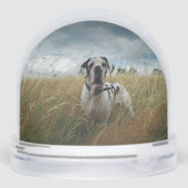 personalisierte Schneekugel mit zwei eigenen Fotos (Rückseite)