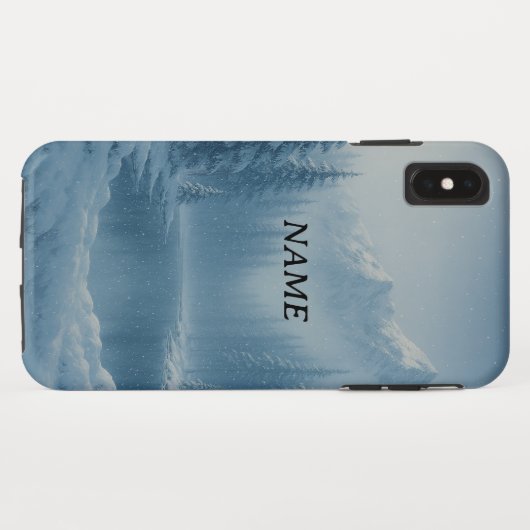 Personalisierte Schneelandschaft Case-Mate iPhone Hülle (Rückseite (Horizontal))