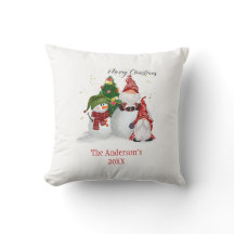 Personalisierte Schneemänner Gnome Weihnachten