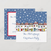 Personalisierte Schneeszene Weihnachtsfeier Party  (Vorne/Hinten)