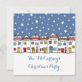 Personalisierte Schneeszene Weihnachtsfeier Party