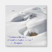 Personalisierte Schneetreiber über Steine Magnet (Vorne)