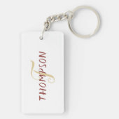 Personalisierte Schnur-Instrument-Gruppe-Musik Schlüsselanhänger (Rückseite)