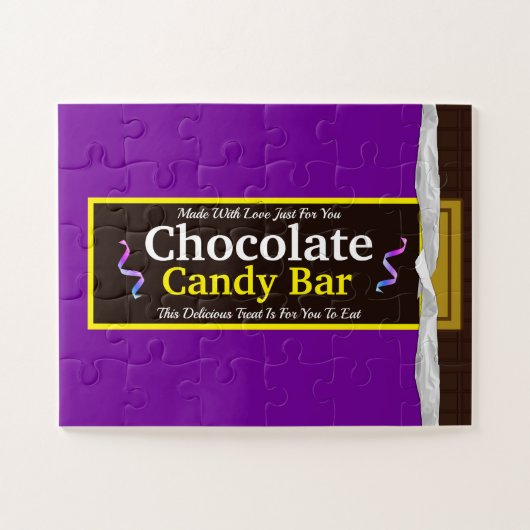 Personalisierte Schokolade Candy Bar Jigsaw Puzzle (Horizontal)