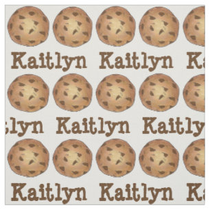 Personalisierte Schokolade Chip Cookie Fabric Stoff