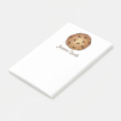 Personalisierte Schokolade Chip Cookie Post It Not Post-it Klebezettel (angewinkelt)