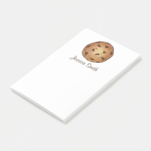 Personalisierte Schokolade Chip Cookie Post It Not Post-it Klebezettel (angewinkelt)