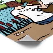 Personalisierte Schokolade Labrador Family Brown S Poster (Ecke)