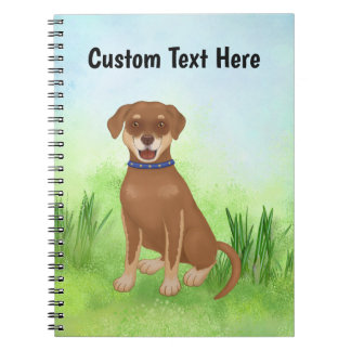 Personalisierte Schokolade Labrador Mix Notizblock