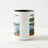 Personalisierte Schokolade Labrador und Vater Tasse (Zentrum)