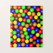 Personalisierte Schokolade mit Süßigkeiten Puzzle (Vertikal)