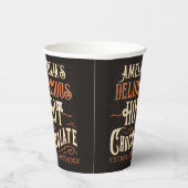 Personalisierte Schokolade Rezept Weihnachten Kaka Pappbecher (Rechts)