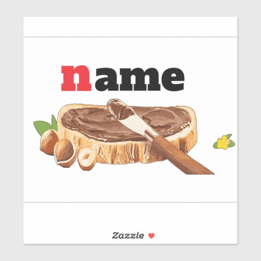 Personalisierte Schokolade Spread LABEL Funny Nove (Blatt)