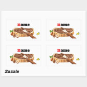 Personalisierte Schokolade Spread LABEL Funny Nove Rechteckiger Aufkleber (Blatt)