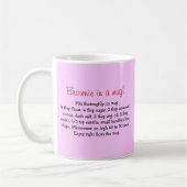 Personalisierte Schokoladenkuchen-in-einTasse Kaffeetasse (Links)