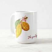 Personalisierte Schokoladenobst Kaffeetasse (Vorderseite Links)