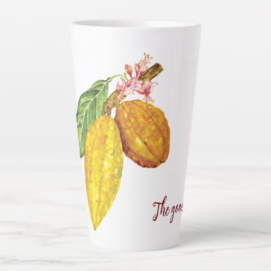 Personalisierte Schokoladenobst Milchtasse (Vorderseite)