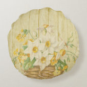 Personalisierte schöne bunte Nachtschwärmer Rundes Kissen (Rückseite)