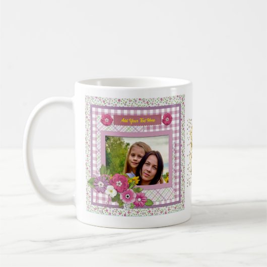 Personalisierte schöne Fotos rahmen, Muttertag Kaffeetasse (Links)