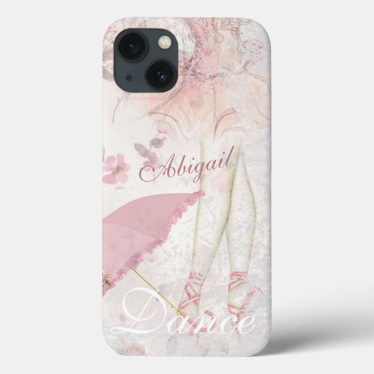 Personalisierte schöne gestrichene Ballerina Pink  Case-Mate iPhone Hülle (Rückseite)