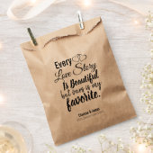 Personalisierte schöne Liebe Geschichte Hochzeit L Geschenktütchen (Ausgeschnitten)