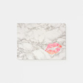 Personalisierte schöne Lippen auf Marmor Post-it Klebezettel (Vorderseite)