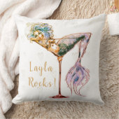 Personalisierte schöne Meerjungfrau Kissen (Decke)