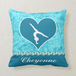 Personalisierte schöne Türkis-Gymnastik Kissen