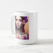 Personalisierte Schöne Verzauberung Fantasy AI Art Kaffeetasse (Vorderseite Links)