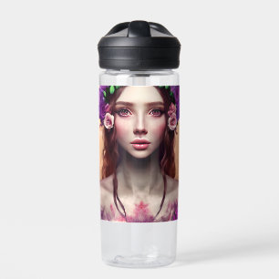 Personalisierte Schöne Verzauberung Fantasy AI Art Trinkflasche