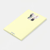 Personalisierte schöne Zwei-Foto-Schmetterling-Cus Post-it Klebezettel (angewinkelt)