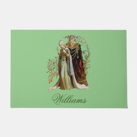 Personalisierte Schönheit und das Biest Fußmatte (Vorderseite)