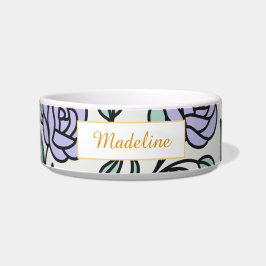 Personalisierte Schönheits-Bestie-Gartenrose Lila Napf