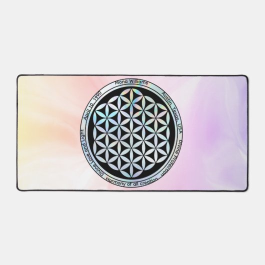 Personalisierte Schöpfungsharmonie Schreibtischunterlage (Vorderseite)