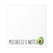 Personalisierte Schreibgeräte mit niedlichem Avoca Notizblock (Vorderseite)