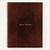 Personalisierte Schreibmaschine Schriftart Antique Notizblock (Vorderseite)